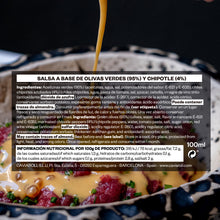 Cargar imagen en el visor de la galería, Oliquida Chipotle - Salsa de Aceitunas Verdes - 100 ml