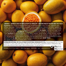 Cargar imagen en el visor de la galería, Caviaroli Perlas de Maracuyá 50g en envase con maracuyás frescos.