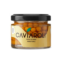Cargar imagen en el visor de la galería, Tarro de cristal con perlas de mango Caviaroli de 50g.