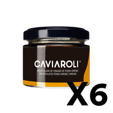 Cargar imagen en el visor de la galería, Caja de 6 unidades de Caviaroli Vinagre de Pedro Ximénez de 50g.