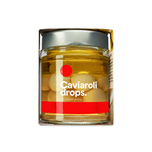 Cargar imagen en el visor de la galería, Caviaroli Drops Oliva Picante 12pz by Albert Adrià