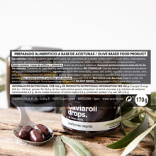 Cargar imagen en el visor de la galería, Caviaroli Drops by Albert Adrià - Oliva Negra 20 u

