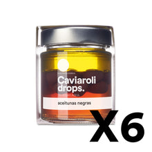 Cargar imagen en el visor de la galería, Caja 6ud - Caviaroli Drops by Albert Adrià - Oliva Negra 20pz
