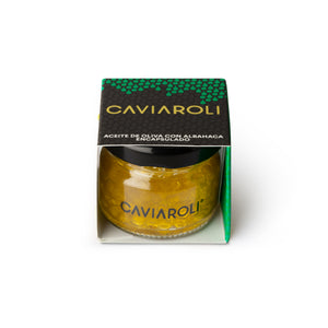 Caja 18 ud - Caviaroli Aceite de oliva virgen con Albahaca 20g