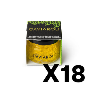 Caja 18 ud - Caviaroli Aceite de oliva virgen con Wasabi 20g