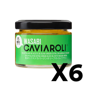 Caja 6 ud -  Caviaroli Aceite de oliva virgen con Wasabi 50g